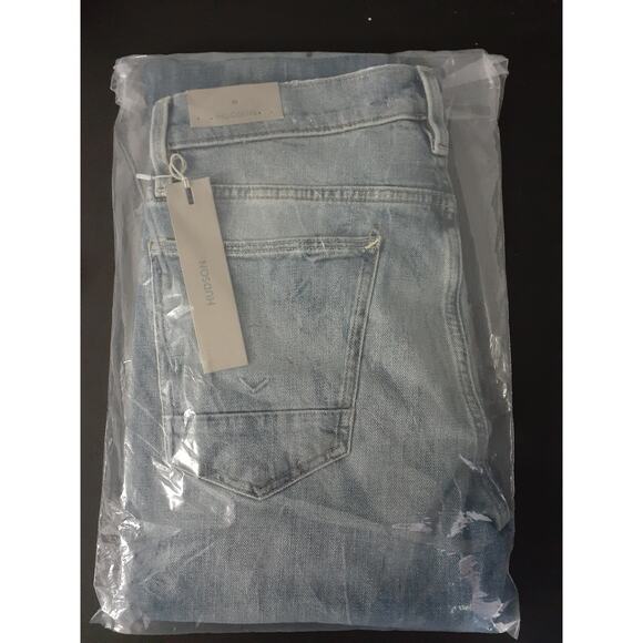 HUDSON Men's Axl Slim Jeans Distress Indigo Size 31 - Picture 2 of 3